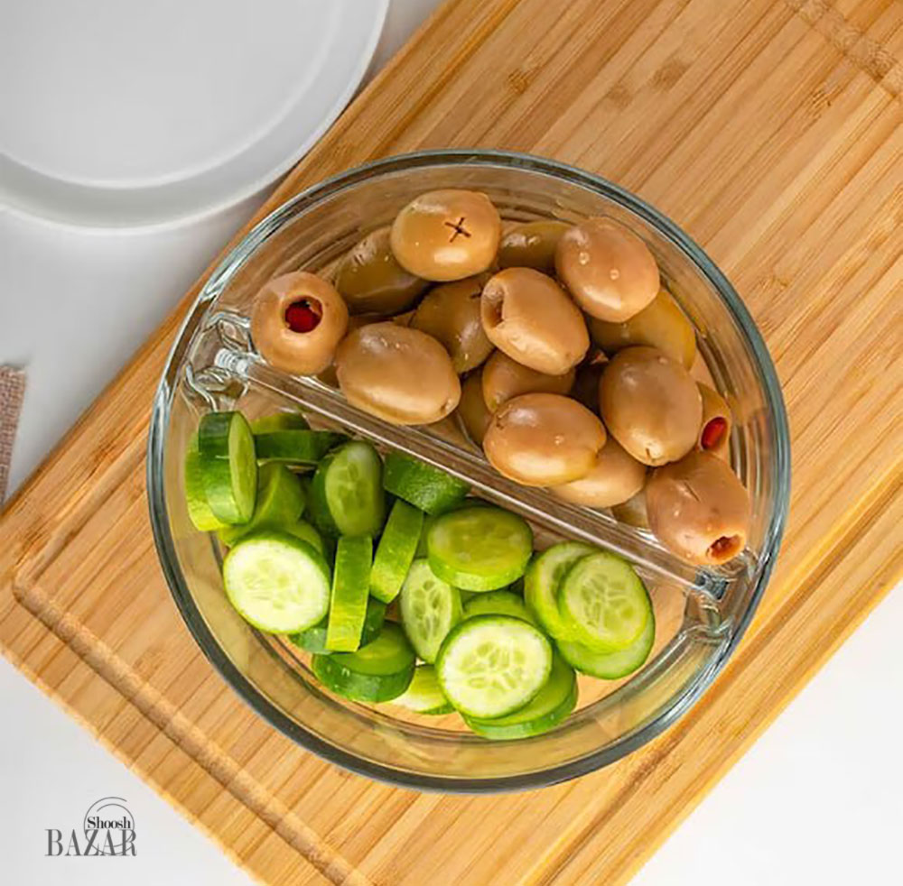 ظرف نگهدارنده دو خانه پاشاباغچه مدل پولار کد 530683