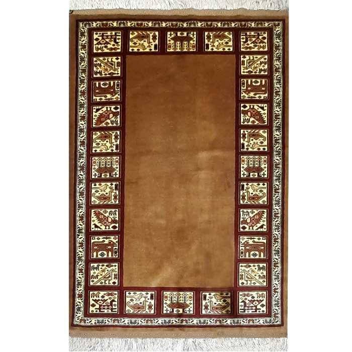 فرش دستبافت دو و نیم متری طرح کف ساده کد AA388