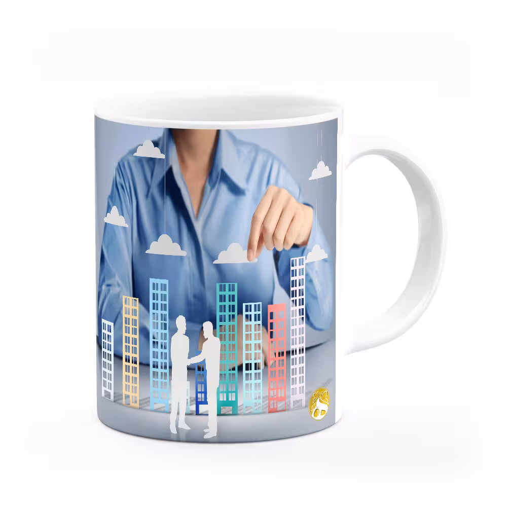 ماگ هومرو طرح بیزینس و جملات انگیزشی مدل MG8339