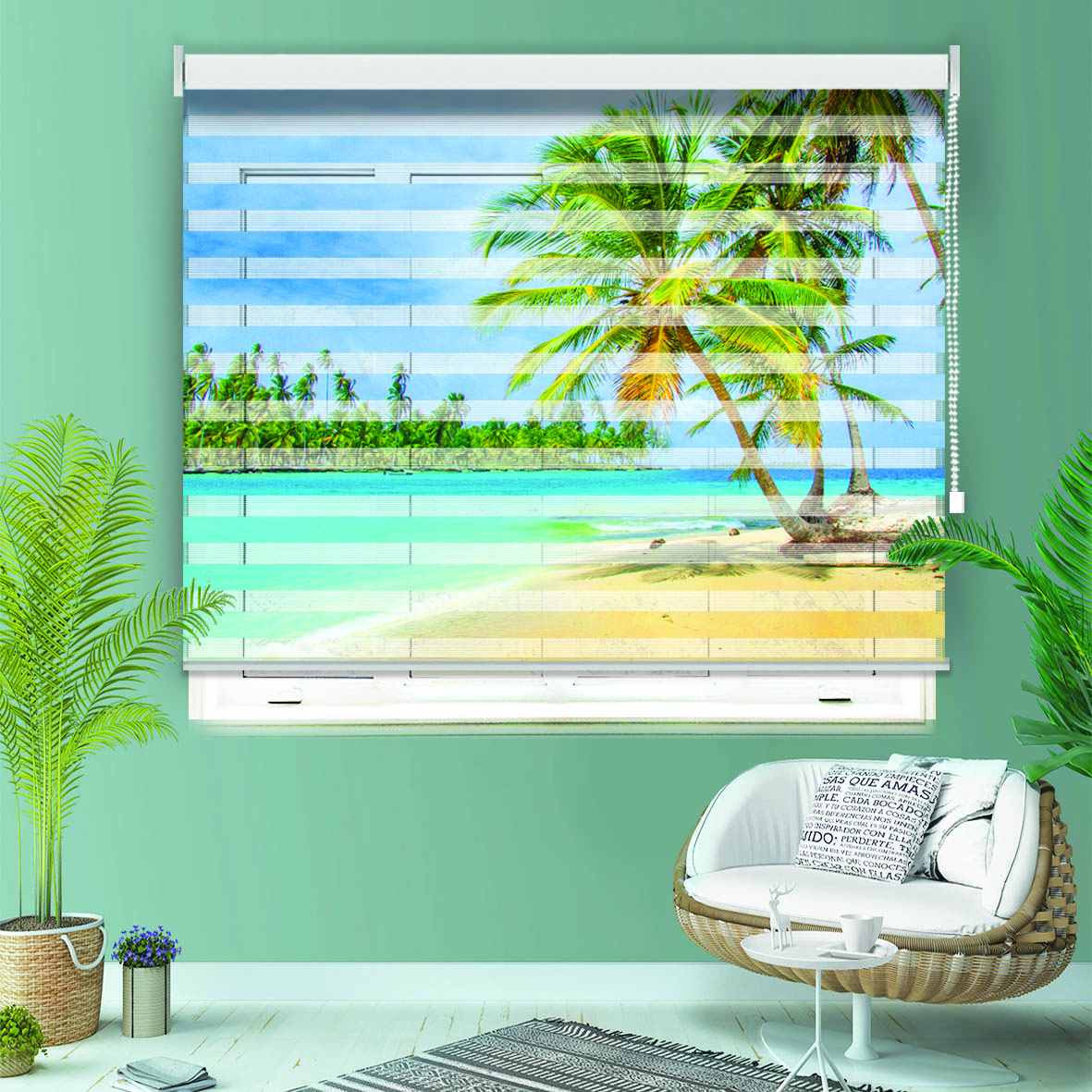  پرده زبرا مدل TD-10 سایز 150x180 سانتی متر