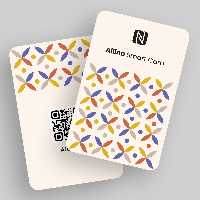 تگ nfc مدل کارت ویزیت هوشمند طرح شکوفه  (همراه با پلتفرم)