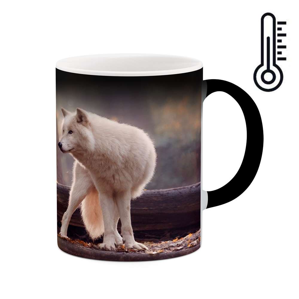 ماگ حرارتی کاکتی طرح گرگ مدل mgh16487