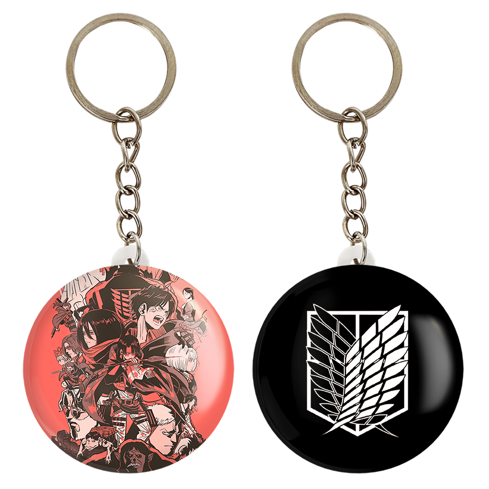 جاکلیدی خندالو مدل انیمه اتک آن تایتان کد 48464851 مجموعه 2 عددی