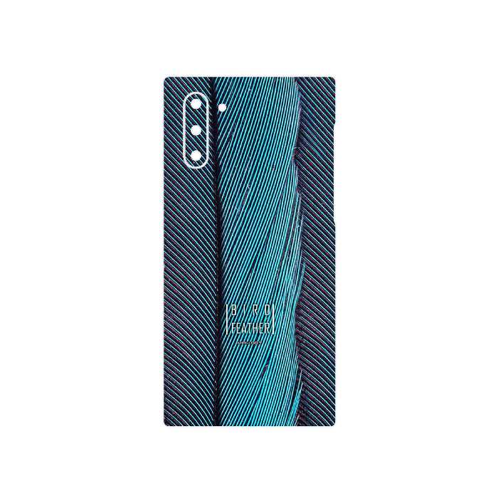 برچسب پوششی ماهوت مدل Turquoise feathers مناسب برای گوشی موبایل سامسونگ Galaxy Note 10