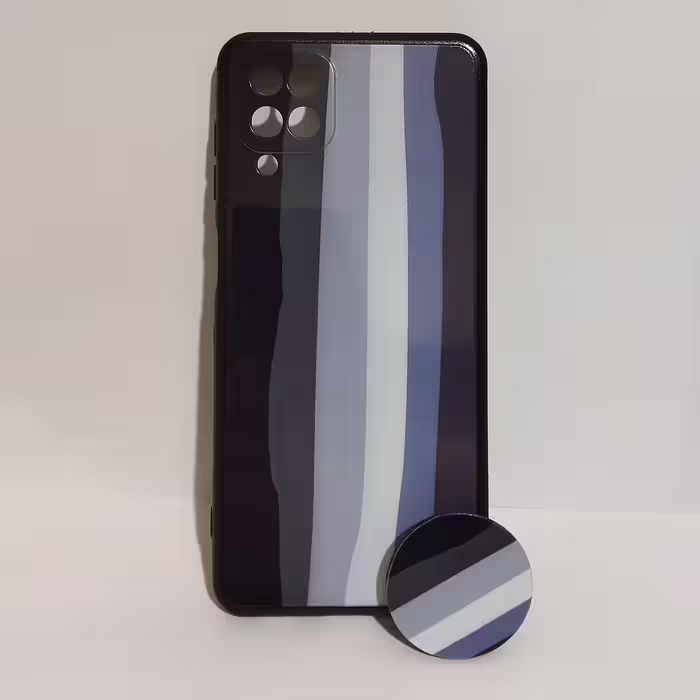 کاور کد 1763 مناسب برای گوشی موبایل سامسونگ Galaxy A12 به همراه پایه نگهدارنده