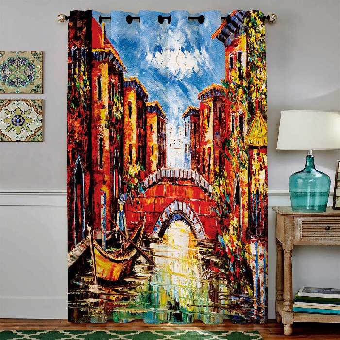 پرده مخمل رنس مدل C4-50038 ارتفاع 190 سانتی متر