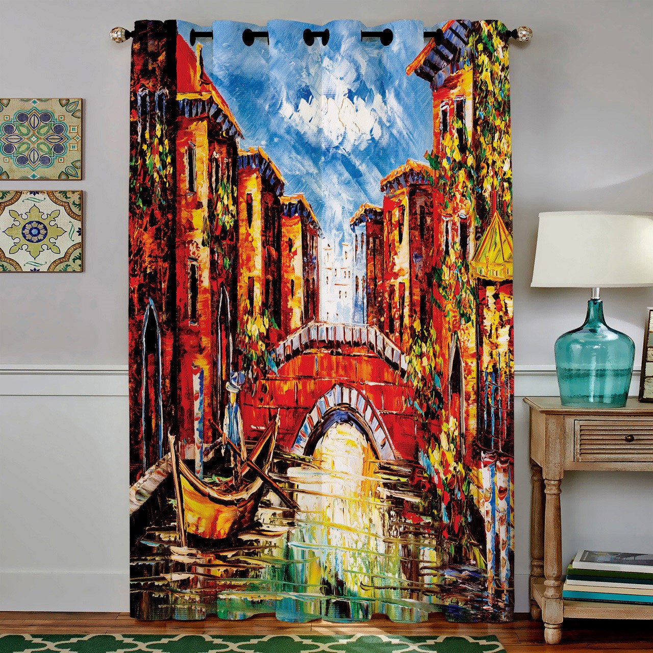 پرده مخمل رنس مدل C4-50038 ارتفاع 190 سانتی متر