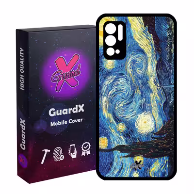 کاور گارد ایکس طرح Starry Night مدل Glass10110 مناسب برای گوشی موبایل شیائومی Redmi Note 10 5G / Poco M3 Pro