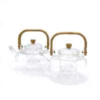 قوری صافی دار دسته بامبو46-7