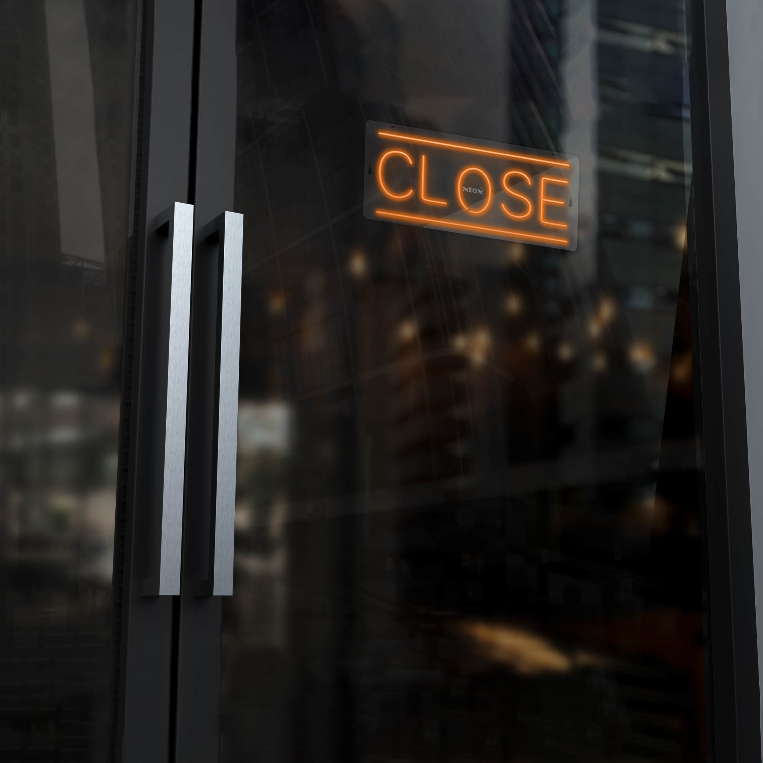 چراغ دیواری نئون دیزاین طرح Close_ORG