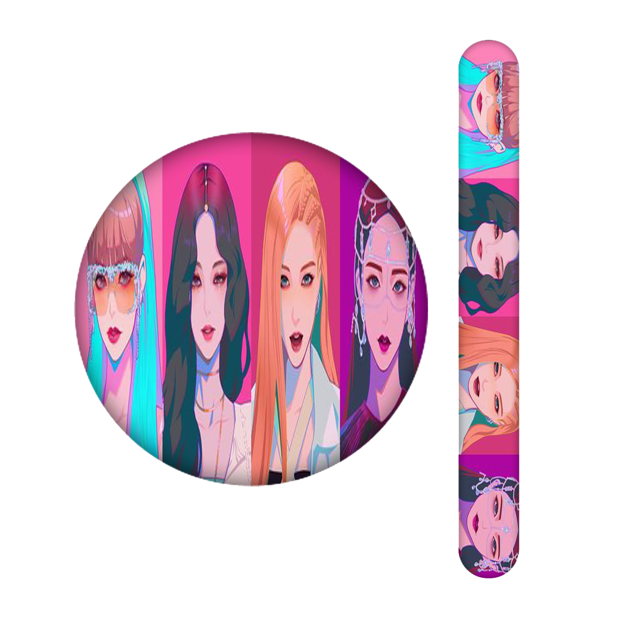 سوهان ناخن مندیکس مدل BLACK  PINK کد 2356 به همراه آینه جیبی