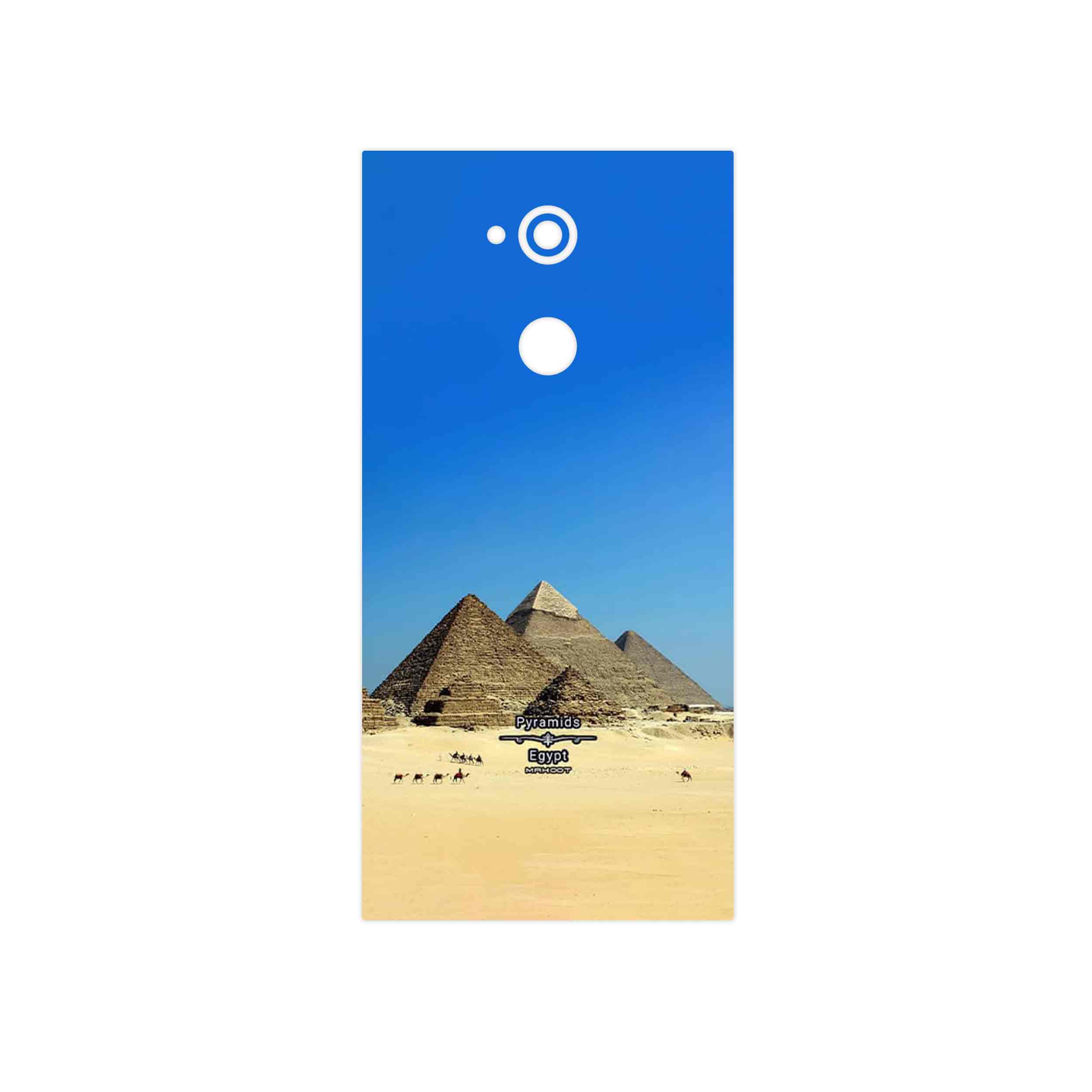 برچسب پوششی ماهوت مدل Pyramids of Egypt مناسب برای گوشی موبایل سونی Xperia XA2 Ultra