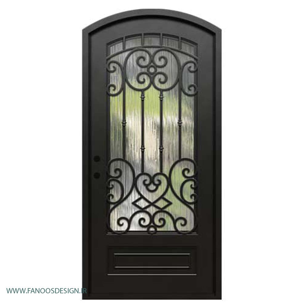 درب نفررو فرفروژه فلزی لابی کد 2128