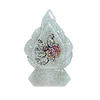 آباژور سنگ نمک مدل اشک لبه هلالی کوچک آیه دار کد 04