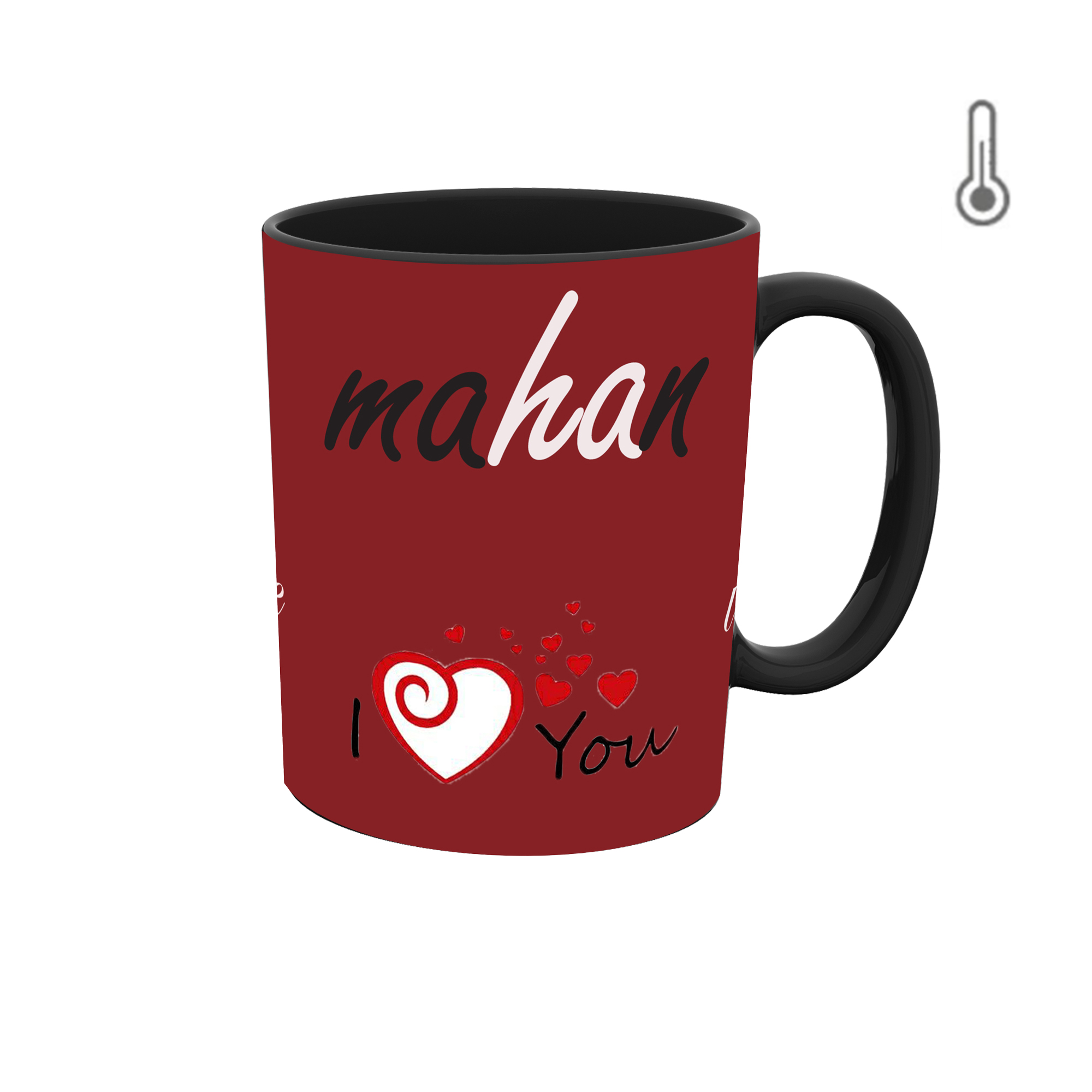 ماگ حرارتی طرح اسم ماهان