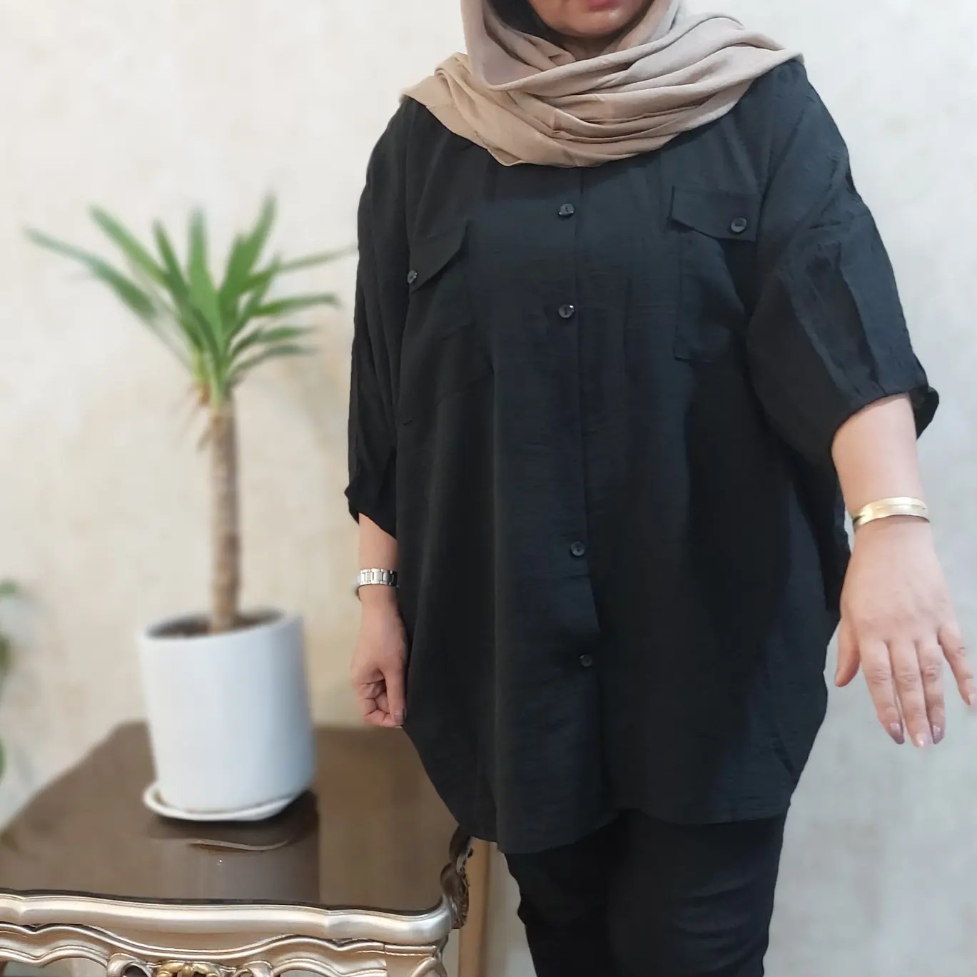 مانتو ابروبادی کیمونو .مناسب سایز 38 تا 52