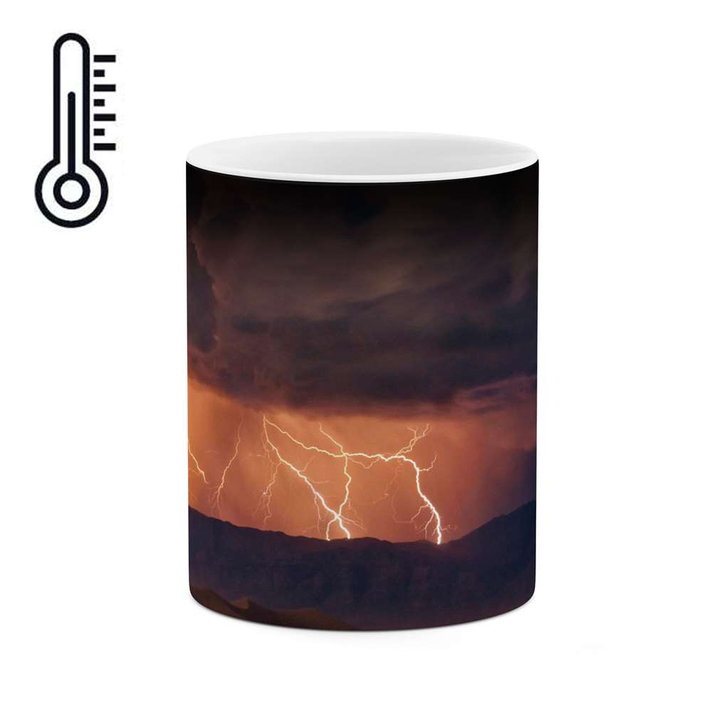 ماگ حرارتی کاکتی طرح رعد و برق مدل mgh12575