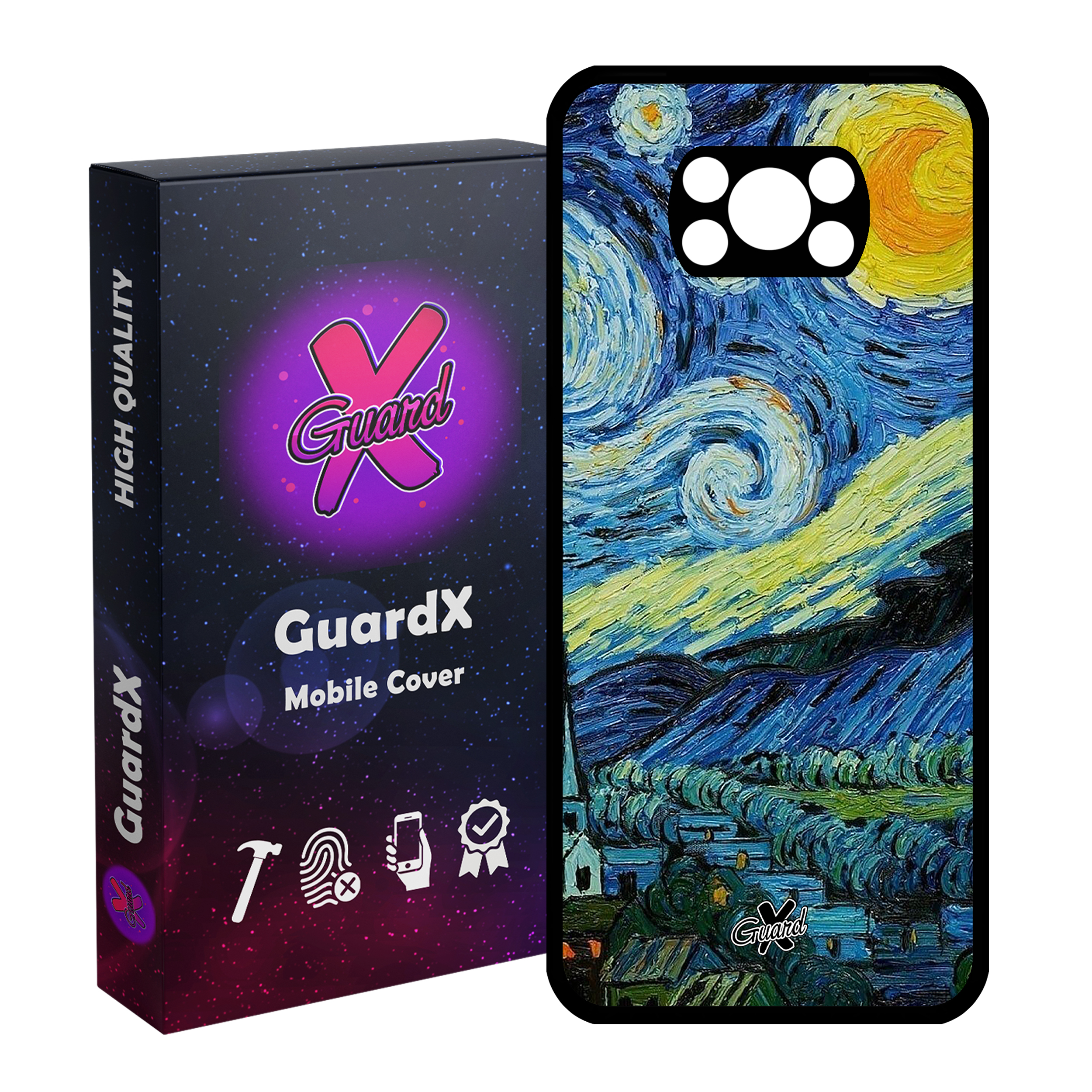 کاور گارد ایکس طرح Art مدل Glass10266 مناسب برای گوشی موبایل شیائومی Poco X3 / Poco X3 NFC