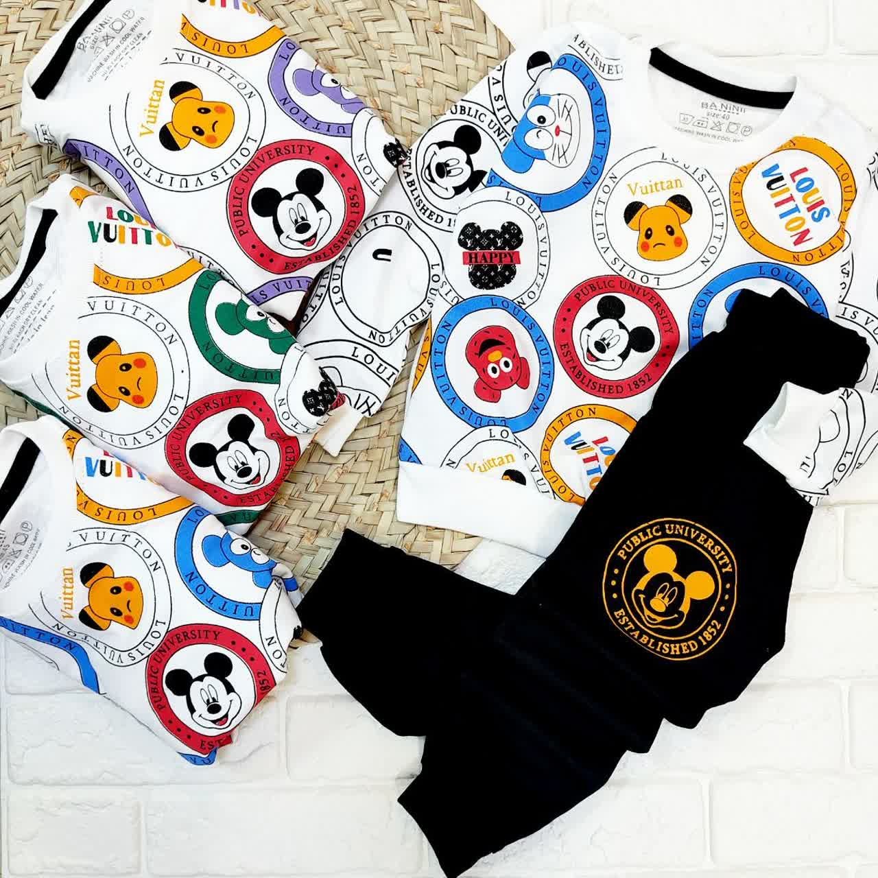 بلوزشلوار پسرانه طرح میکی مکس