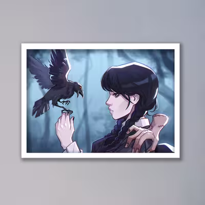 تابلو مدل ونزدی آدامز Wednesday Addams کد LAG10148