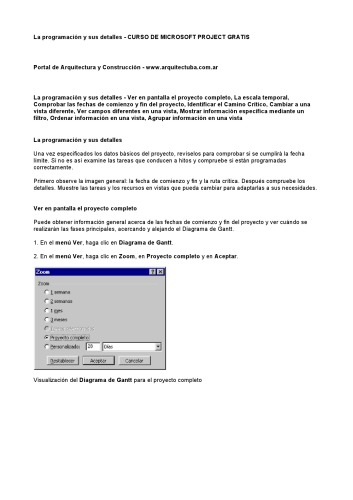 خرید و دانلود نسخه کامل کتاب Curso de Microsoft Project Gratis: La programación y sus detailes
