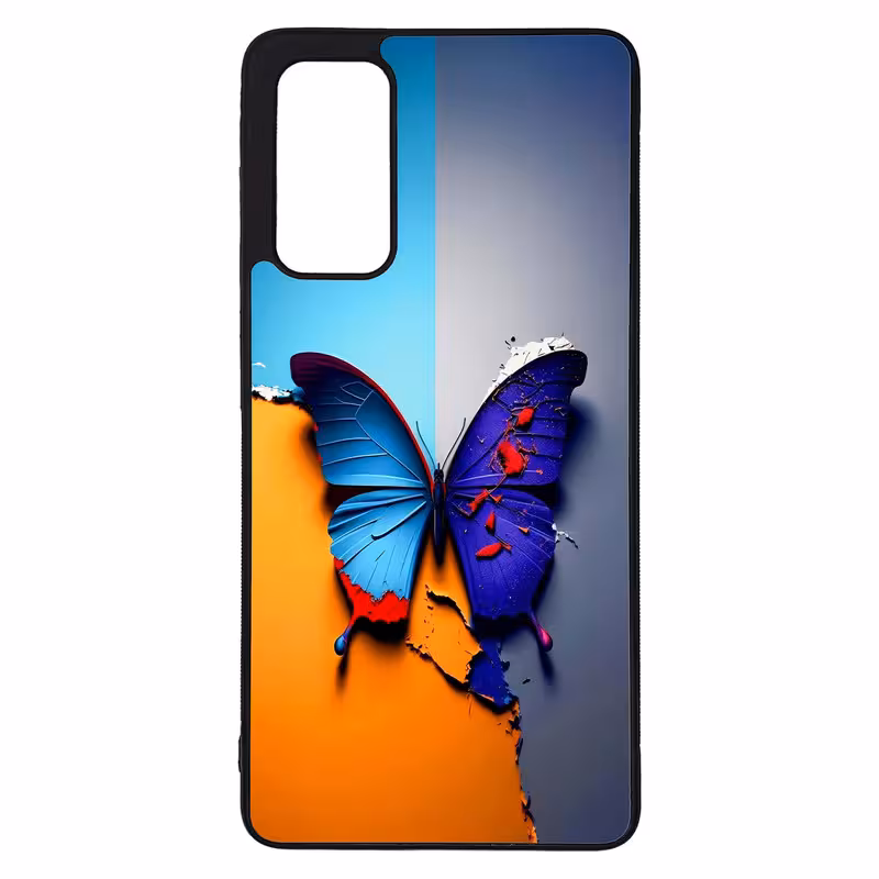 کاور طرح پروانه کد G-145 مناسب برای گوشی موبایل سامسونگ Galaxy S20 FE | دیجی قاب دونی