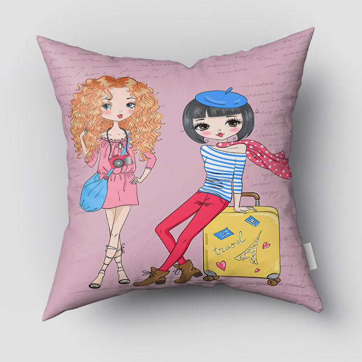 کاور کوسن دخترانه طرح پرنسسی pk–2015b