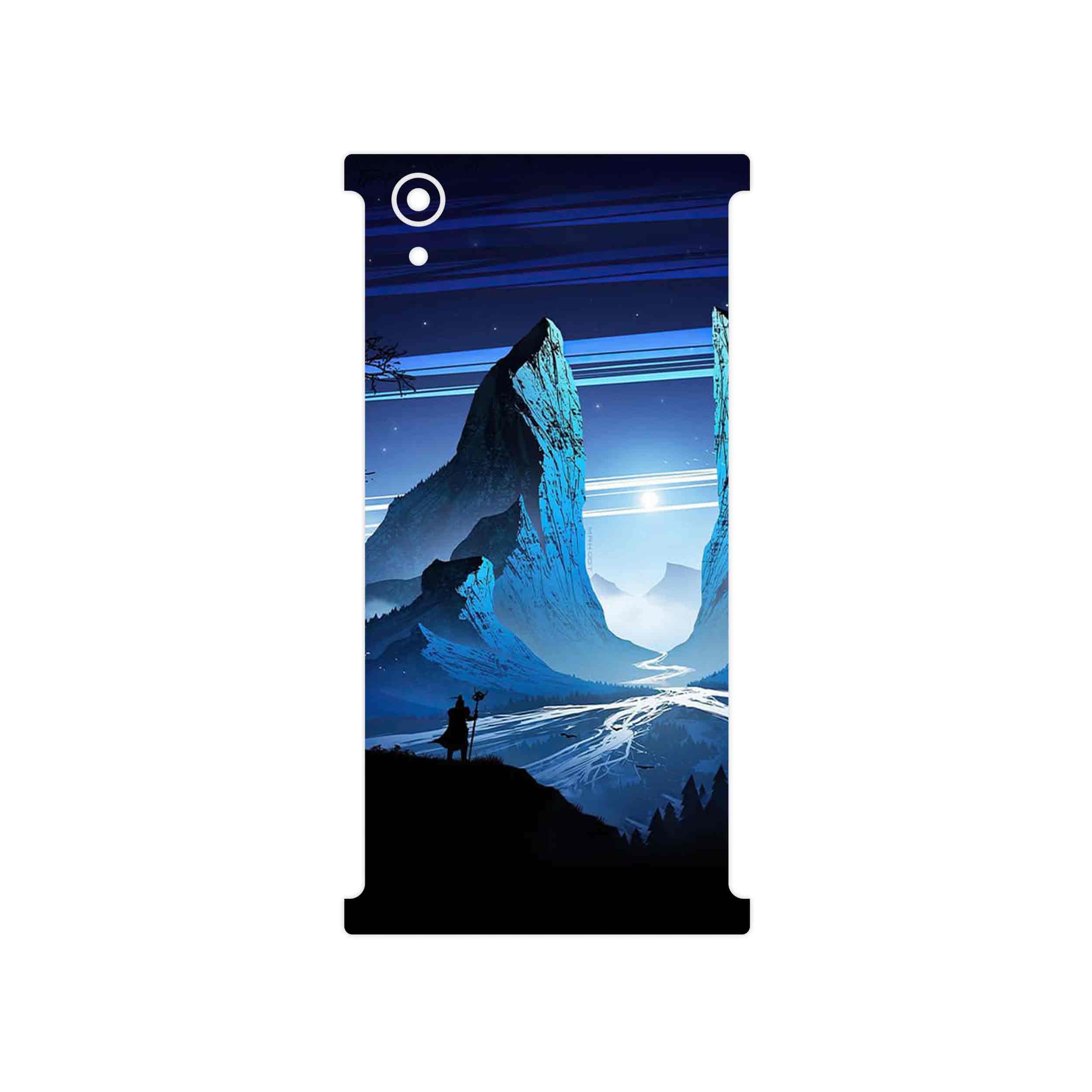 برچسب پوششی ماهوت مدل Blue Mountains Digital Art مناسب برای گوشی موبایل سونی Xperia XA1 Plus