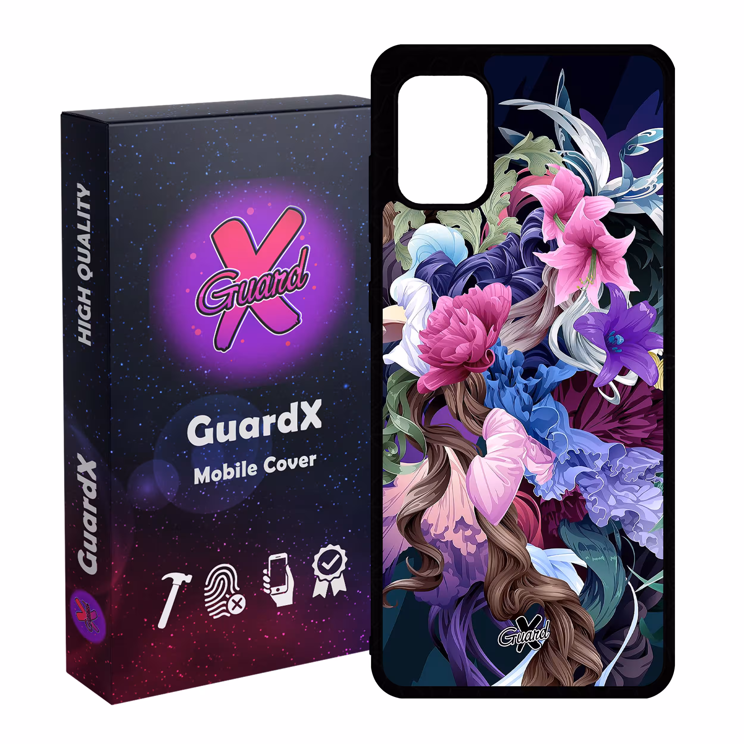 کاور گارد ایکس طرح Flower مدل Glass10172 مناسب برای گوشی موبایل سامسونگ Galaxy A31