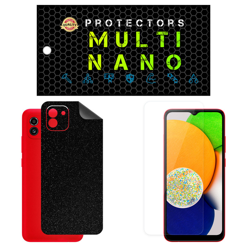 محافظ صفحه نمایش مولتی نانو مدل X-SFG مناسب برای گوشی موبایل سامسونگ Galaxy A03 به همراه برچسب پوششی | کالا برتری