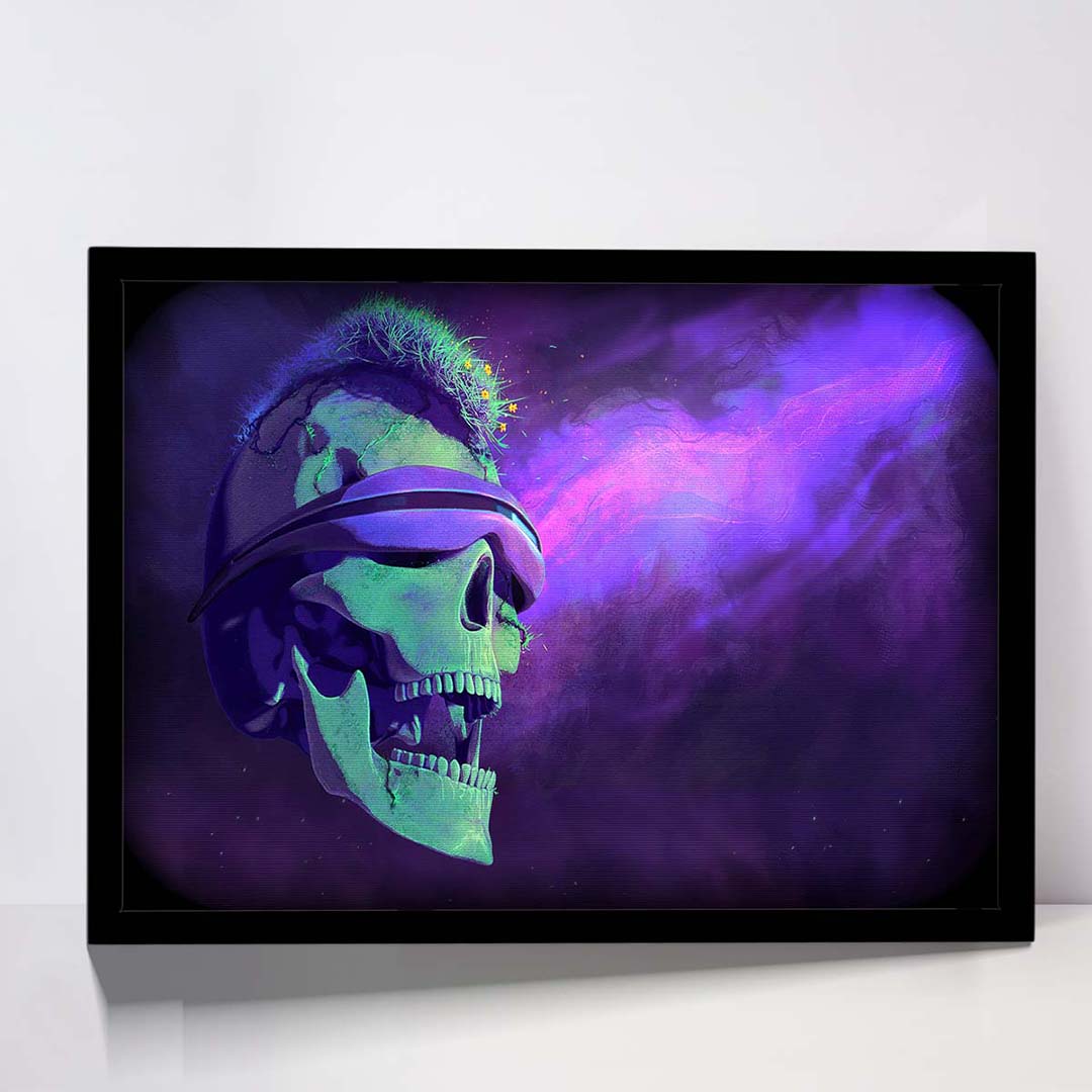 تابلو مدل blindfold skull کد F-11022