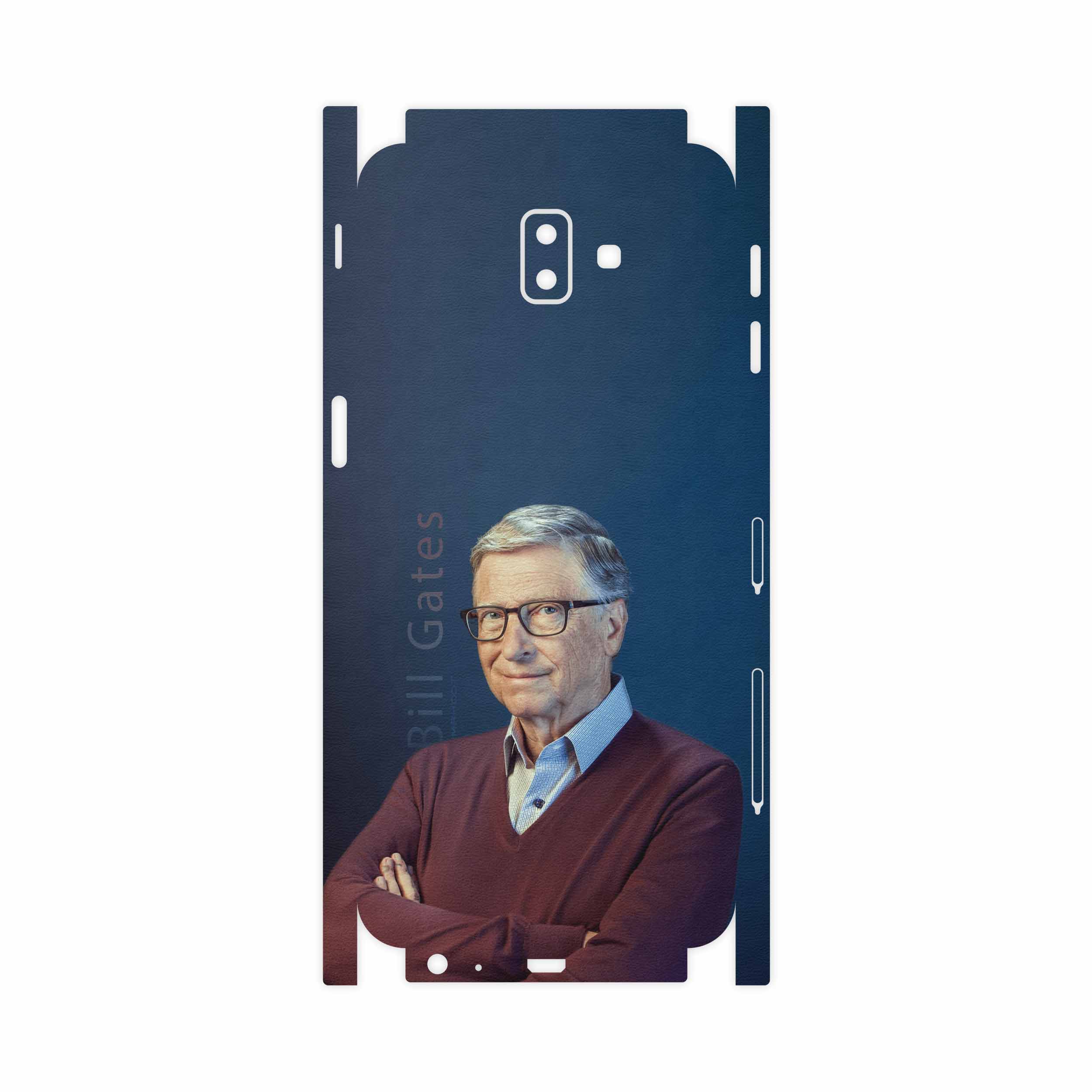 برچسب پوششی ماهوت مدل Bill Gates-FullSkin مناسب برای گوشی موبایل سامسونگ Galaxy J6 Plus