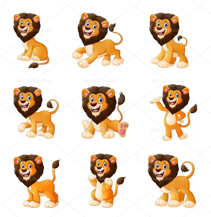 وکتور کاراکتر شیر بانمک | گرافیک با طعم تربچه