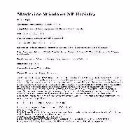 خرید و دانلود نسخه کامل کتاب Mastering Windows Xp Registry
