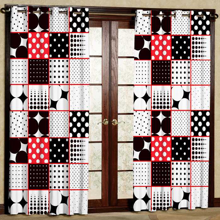 پرده پانچی کد 5222 سایز 280x140 سانتی متر