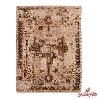 فرش ساوین طرح نیل کرم