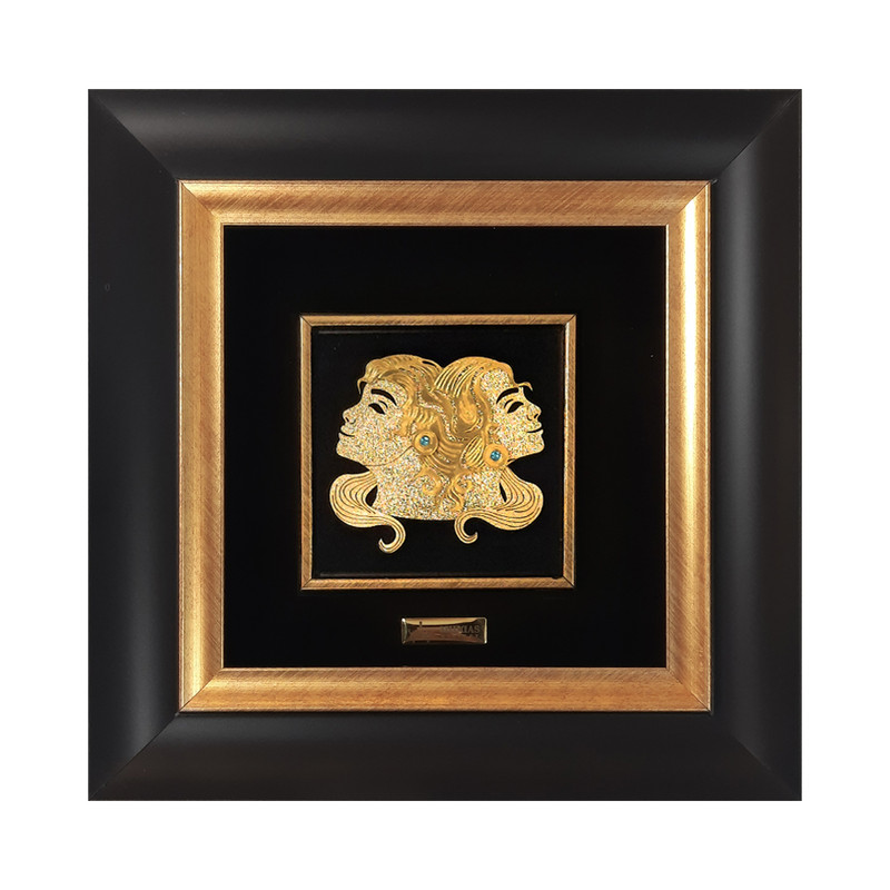 تابلو طلاکوب مدل نماد ماه تولد خرداد کد 1231 | دنیای قاب