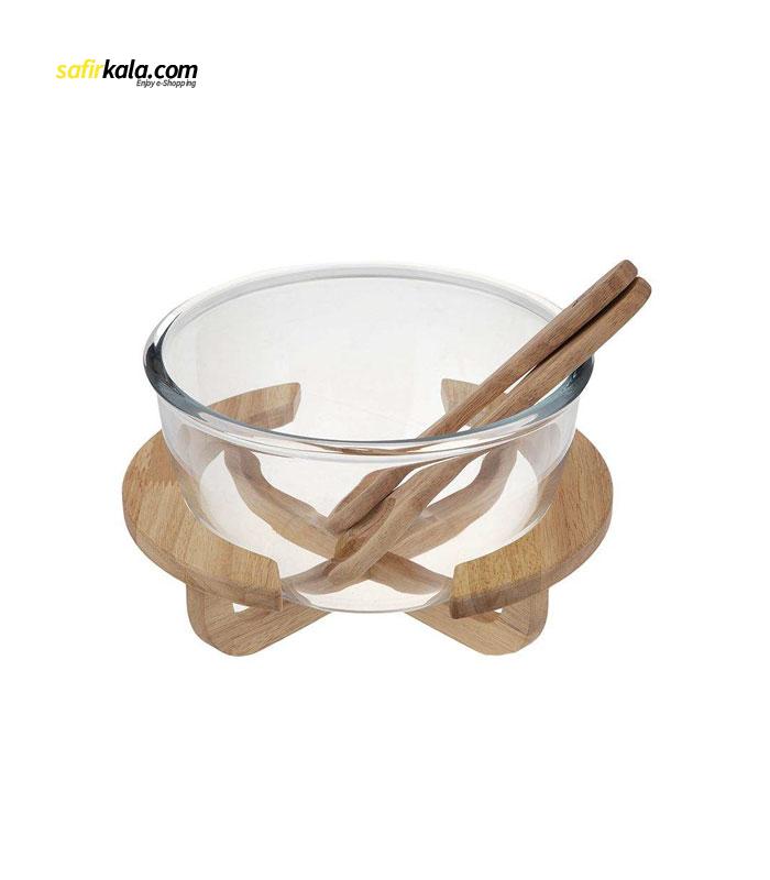 ظرف سالاد ال وی کد 6353461460536 به همراه قاشق و چنگال