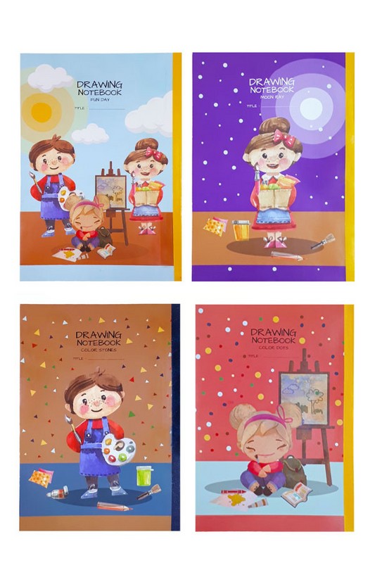 دفتر پرونت پاپکو نقاشی 60 برگ مدل color dots کد 9076