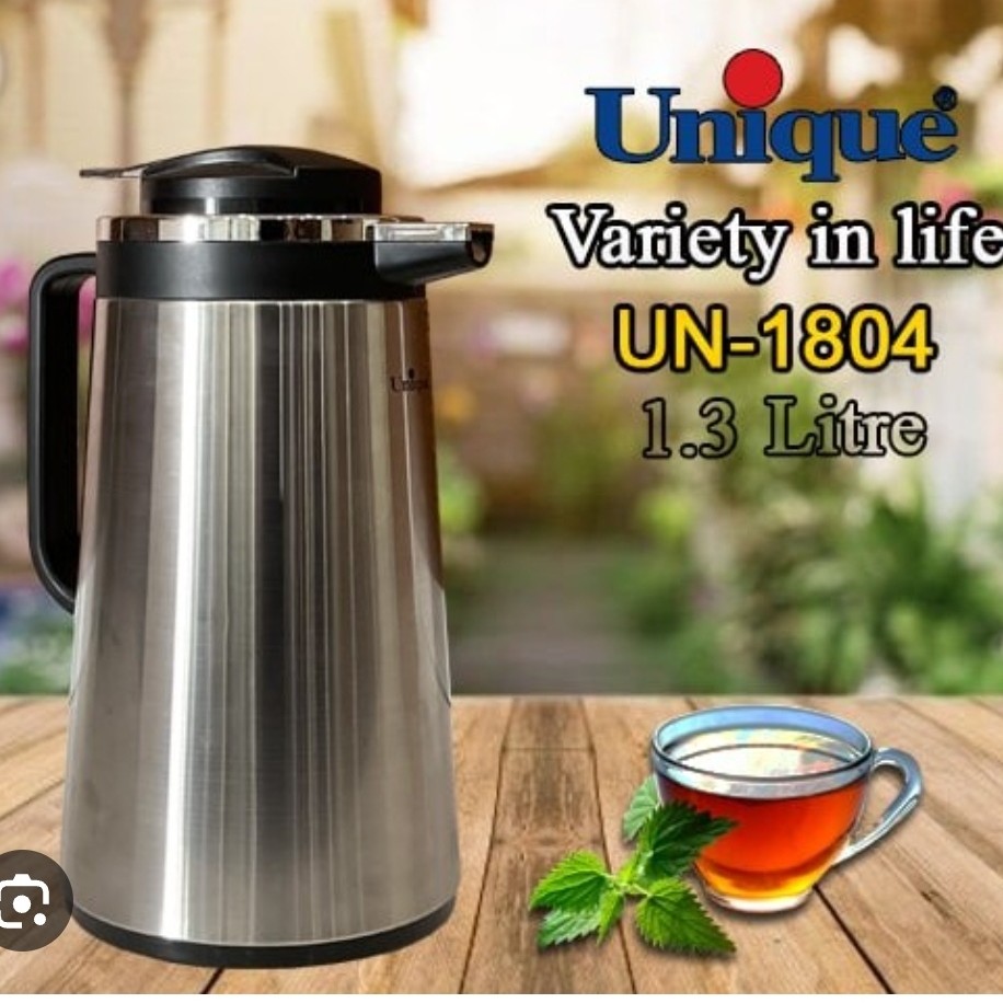 فلاسک چای 13 لیتری استیل داخل شیشه ای 1804 یونیک