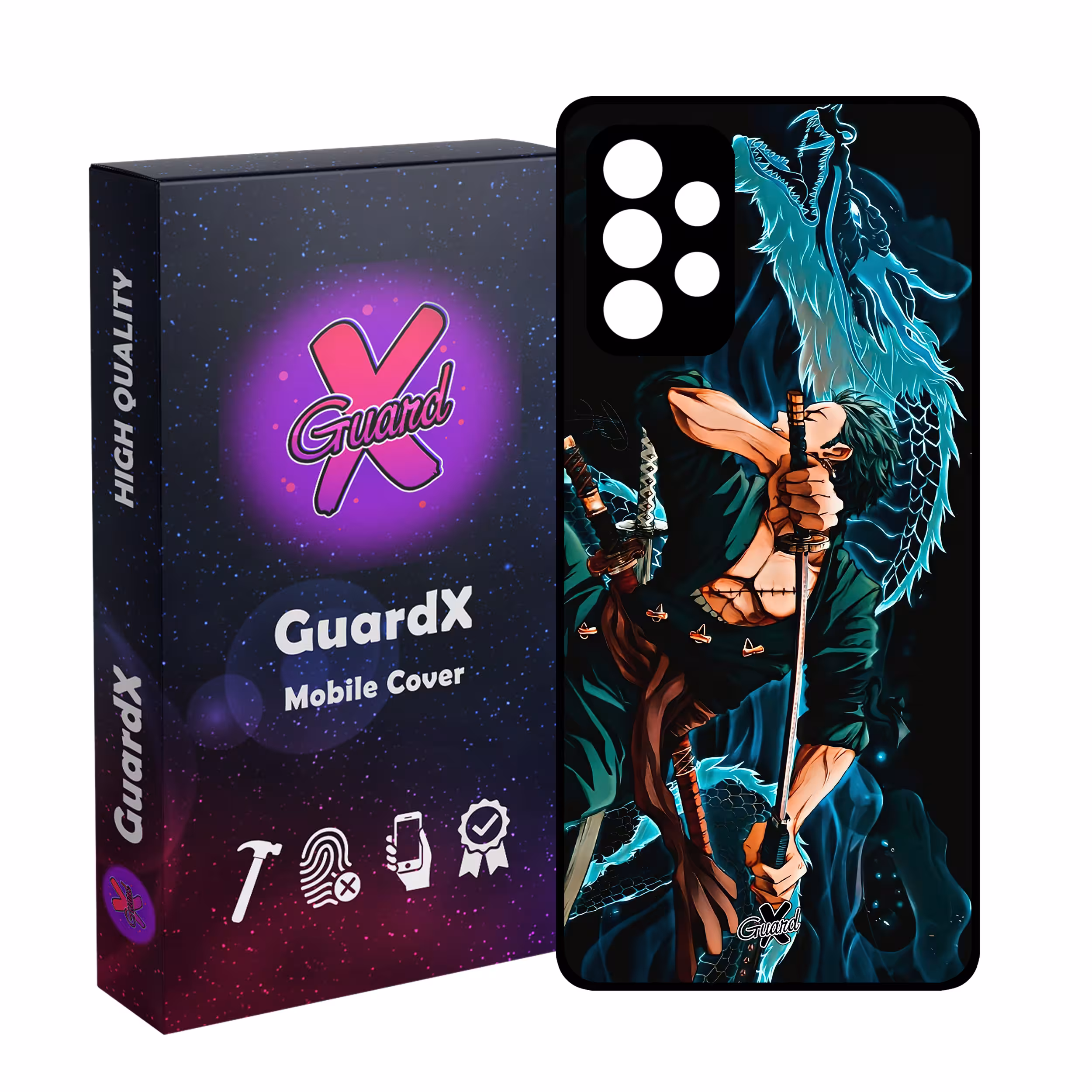 کاور گارد ایکس طرح Roronoa Zoro Anime مدل Glass10553 مناسب برای گوشی موبایل سامسونگ Galaxy A52/A52S