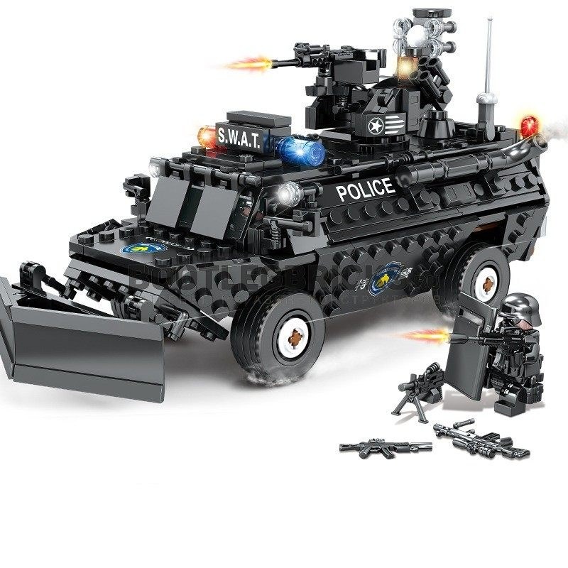 لگو مدل ماشین جنگی پلیس کد 67281  با قابلیت حرکت