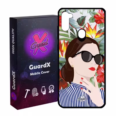 کاور گارد ایکس طرح Girl مدل Glass50355 مناسب برای گوشی موبایل سامسونگ Galaxy A11 / M11