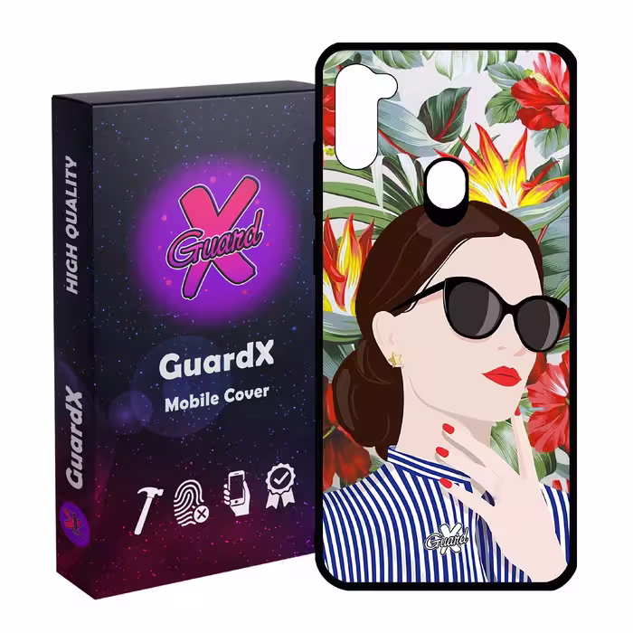 کاور گارد ایکس طرح Girl مدل Glass50355 مناسب برای گوشی موبایل سامسونگ Galaxy A11 / M11