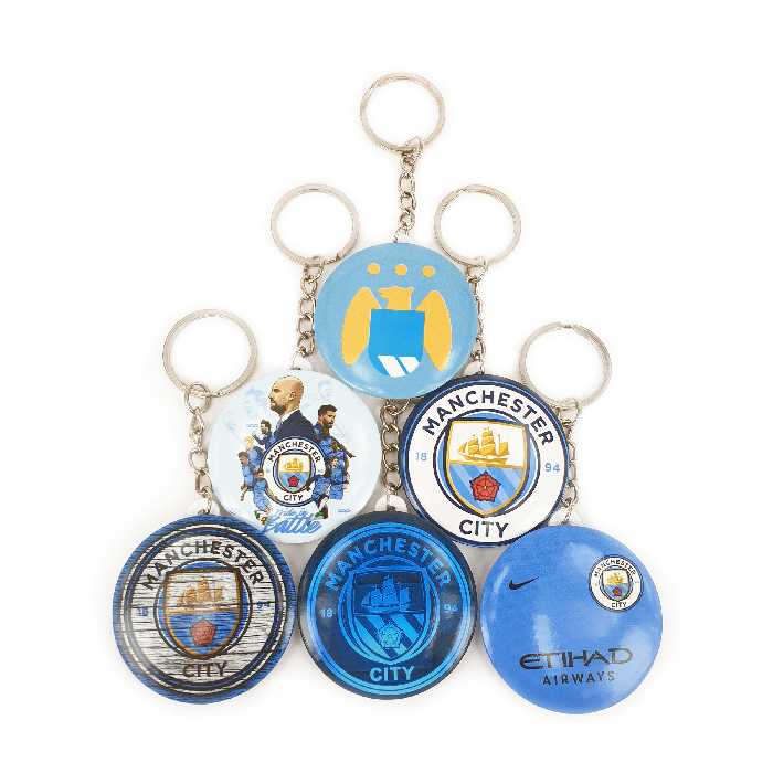 جاکلیدی خندالو طرح باشگاه منچستر سیتی کد 87B مجموعه 6 عددی