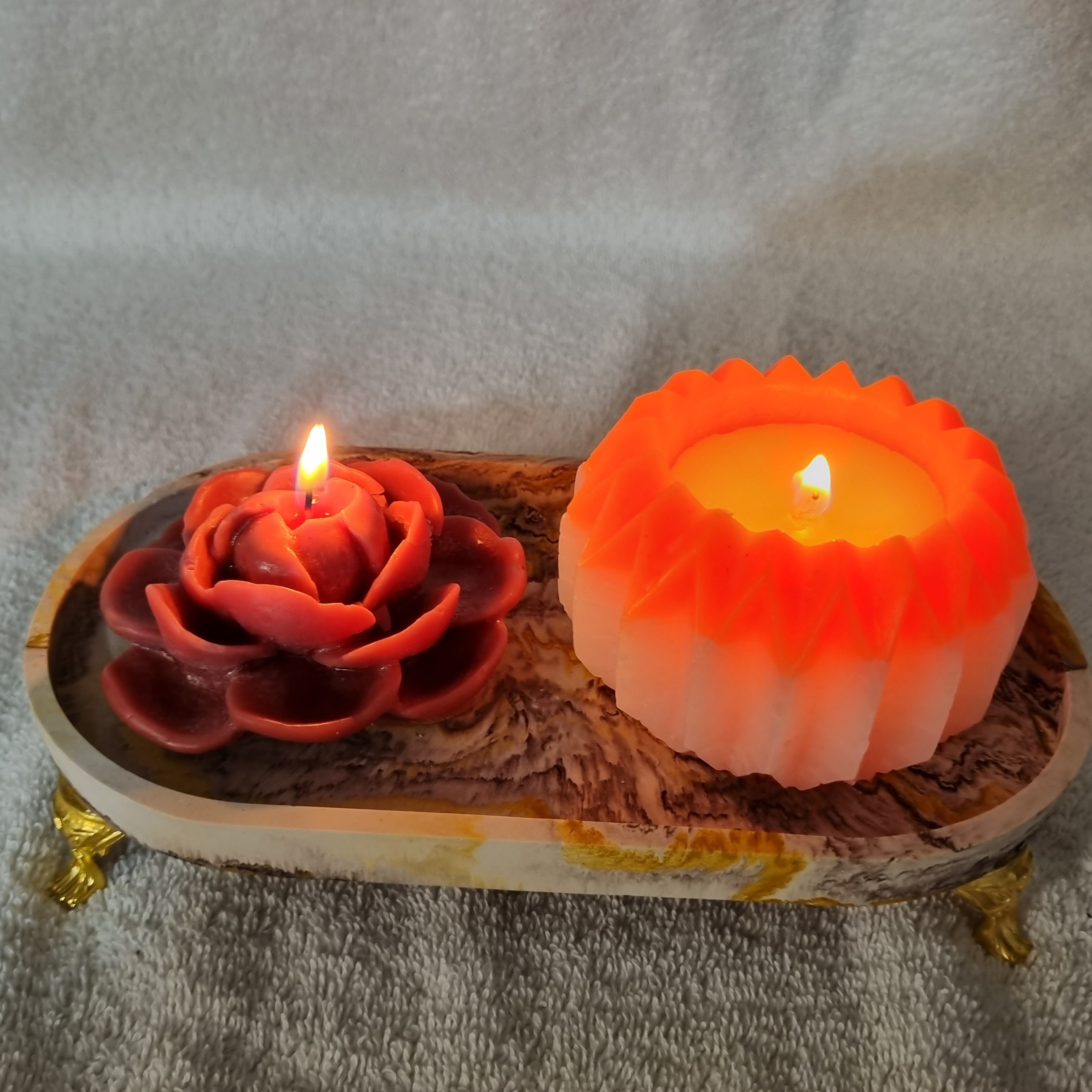 ست شمع گل و خورشید خاص و زیبا برای  دفع انرژی منفی محیط