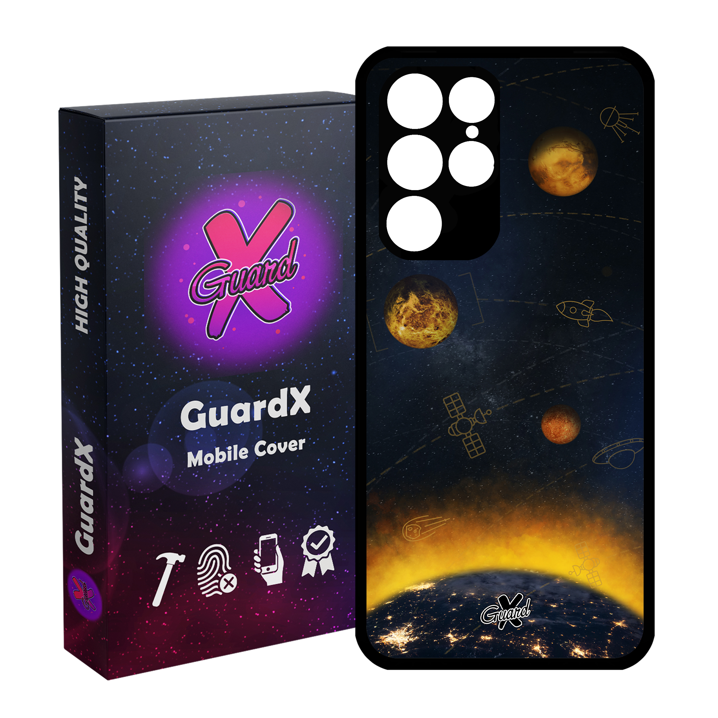 کاور گارد ایکس طرح Galaxy مدل Glass10166 مناسب برای گوشی موبایل سامسونگ Galaxy S22 Ultra