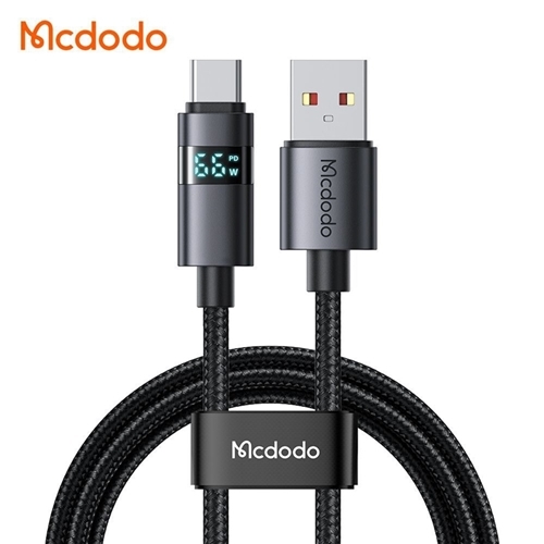 کابل تایپ سی 66 وات با نمایشگر مک دودو Mcdodo 6A Type-C USB Data Cable CA-6520