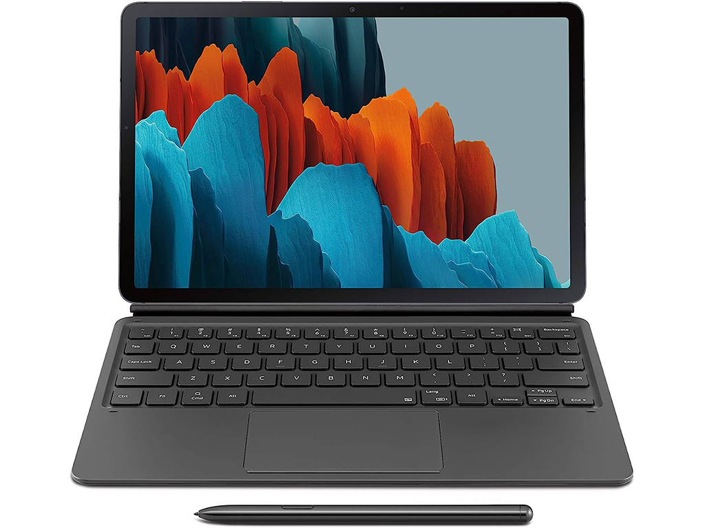 کیف کلاسوری کیبورد‌دار تبلت  اس 7 و اس 8 سامسونگ Samsung Folder bag with keyboard S7/S8 tablets EF-DT870