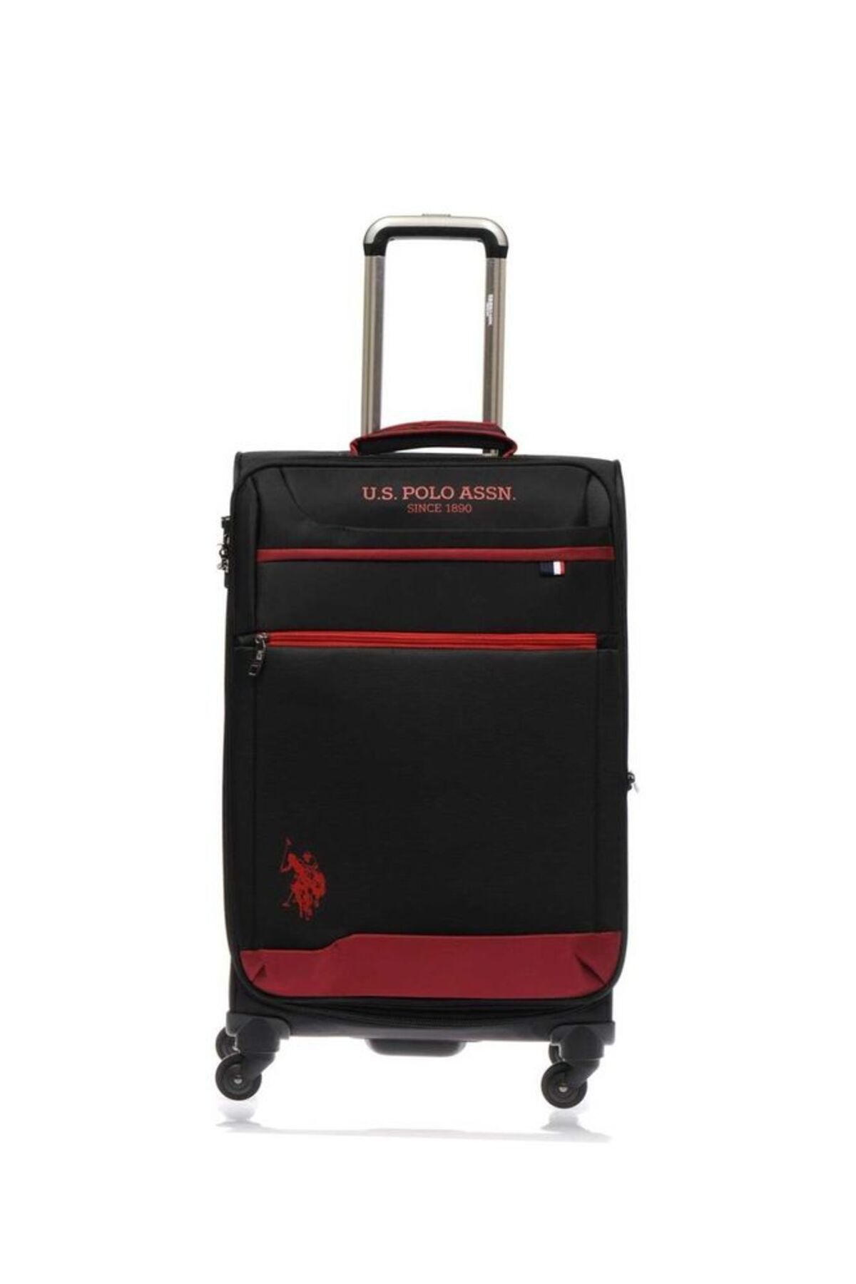 چمدان و ساک مشکی مردانه زنانه سیاه پارچه متوسط ​​یونیسکس plvlz9101b o US Polo Assn